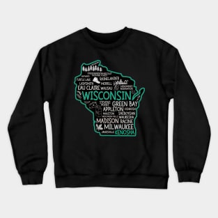 Kenosha Wisconsin cute Osseo, Racine, Appleton, Waukesha, Eau Claire, Oshkosh, Janesville Crewneck Sweatshirt